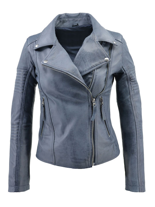 Δερμάτινα 100 Δερμάτινο Γυναικείο Biker Jacket ...
