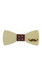 JFashion Baby Wooden Burgundy Bow Tie
