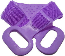 Factory Perie Pentru Spate pentru Exfoliere Violet 1buc