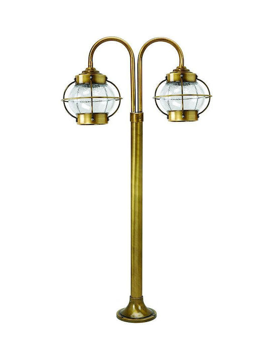 Lido Outdoor Floor Lamp Small Post for E27 Golden