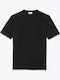 Men's Undershirt Short-sleeved in Black Color