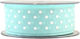 Kappa Decor Stoff Band Polka Dot Türkis 18meters mit Breite 25mm