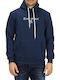 Dri-Fit Φούτερ με Κουκούλα Navy Μπλε