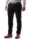 Trousers Chino Elastic in Regular Fit Navy Blue