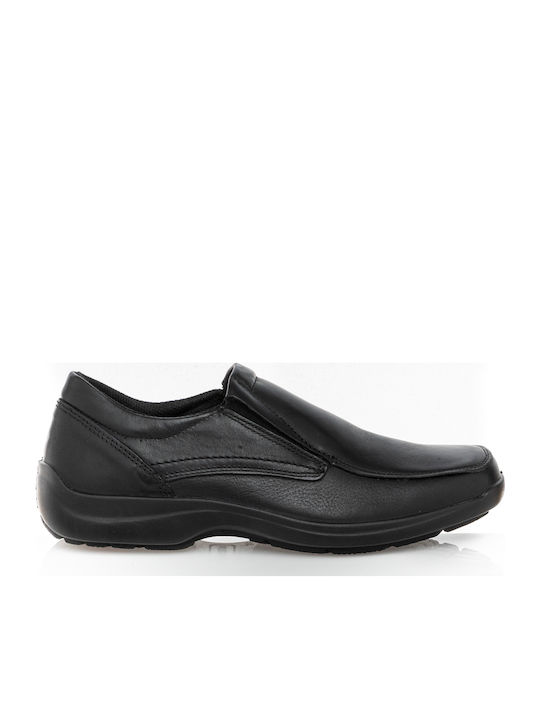 Δερμάτινα Ανδρικά Loafers σε Μαύρο Χρώμα