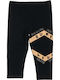 Kinder Leggings Capri Schwarz