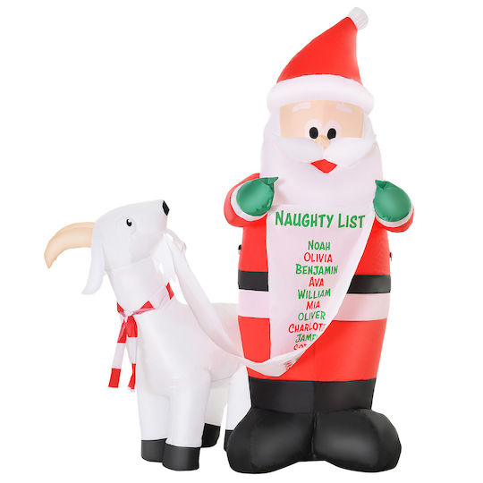 Outdoor Inflatable Illuminated Santa Claus Electric 180x135x85cm