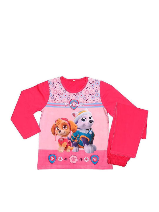 Disney Детска пижама Зимна Фуксия Paw Patrol
