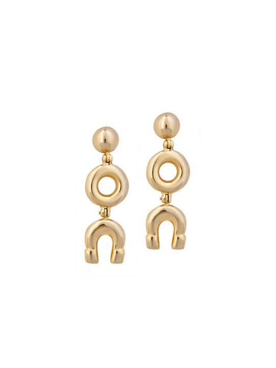 Dimitressi Single Earring Pendant Gold Plated