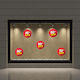 Caravelshop Sticker Display Discounts 50x50cm SS 7259-2 1pcs