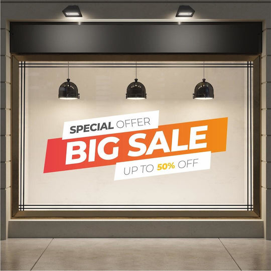 Caravelshop Aufkleber Anzeige Ermäßigungen 50x20cm SS 7535-1 1Stück