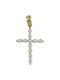 Savvidis Gold Kreuz 14K mit Kette