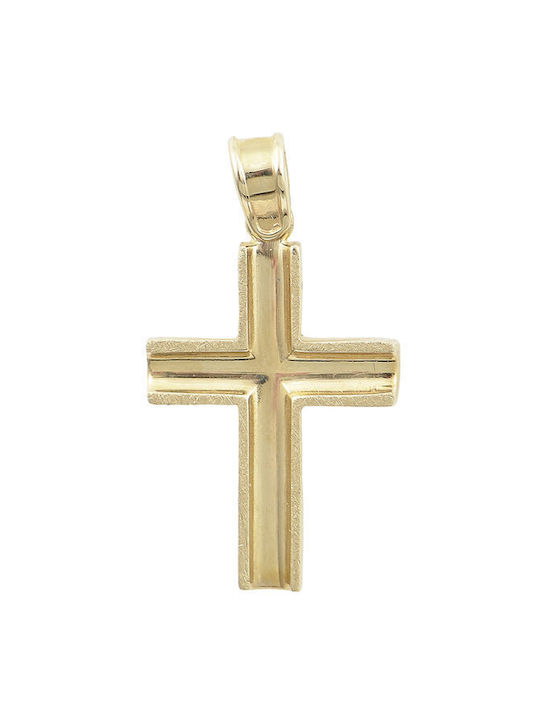 Savvidis Gold Kreuz 14K mit Kette