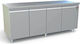 Dominox Ψυγείο Πάγκος χωρίς Μοτέρ Υ86xΠ199xΒ70cm