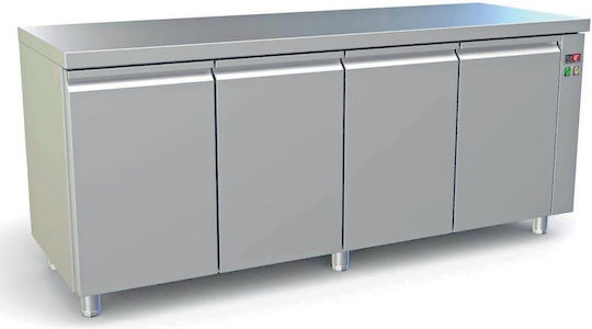 Dominox Ψυγείο Πάγκος χωρίς Μοτέρ Υ86xΠ199xΒ60cm
