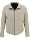 Leather Jacket Beige