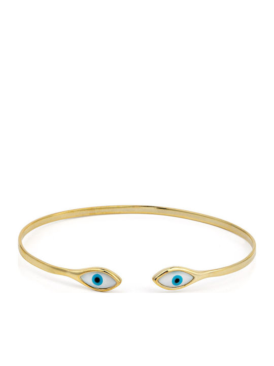 George Art Jewels Дамско Гривна с дизайн Очи от Сребърен Златно