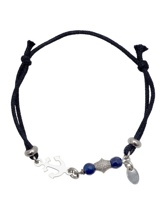 Woofie Kinderarmband Makramee aus Silber