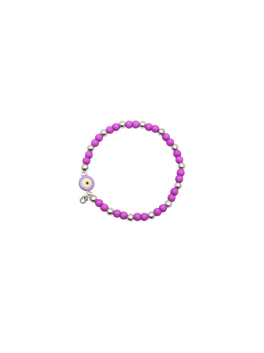 Woofie Kids Silver Bracelet with Evil Eye for Girl