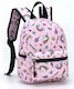Tatu Moyo Schulranzen Rucksack Kindergarten mit Flaschenhalter Rosa 22 x 13 x 28cm
