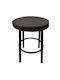 Stool For Kitchen Metallic Black 37x37x46cm