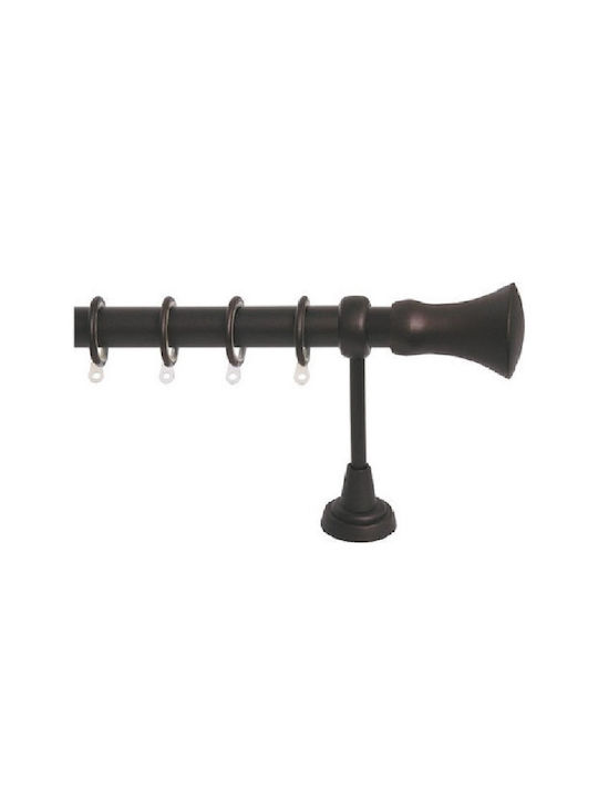 Import Hellas Metallisch Vorhangstange No3 Einfach Φ25mm 140cm Rust No 3
