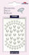 Global Gift Decorative Sticker for DIY Constructions White 8x12cm