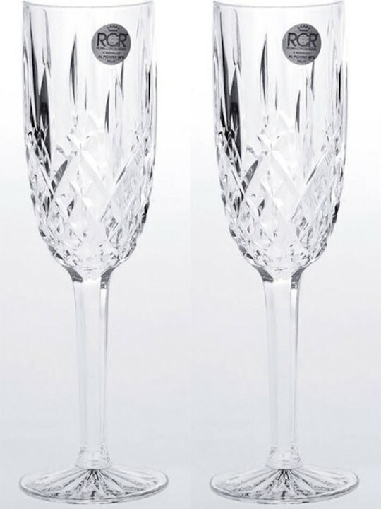 Zivas Champagne Glasses for Wedding made of Glass 2pcs
