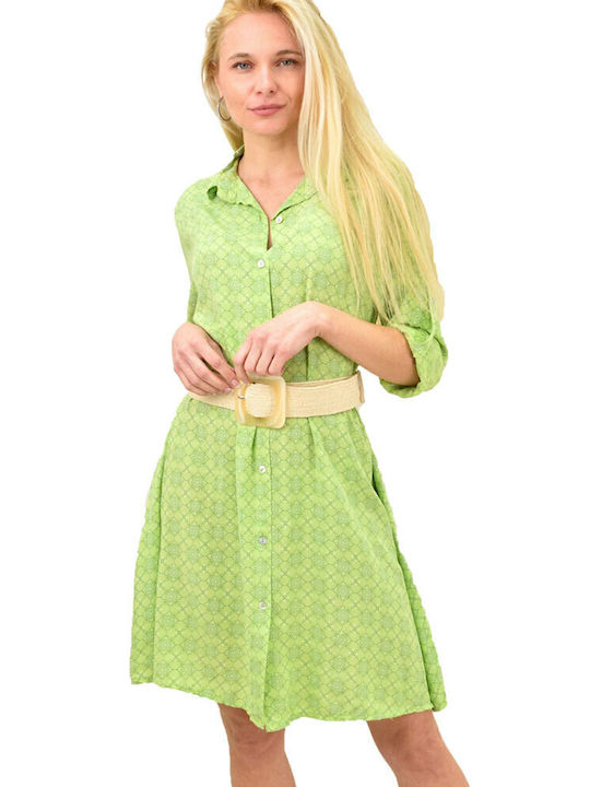 Potre Mini Rochie cu cămașă Rochie Verde