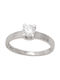 Kontopoulos Single Stone from White Gold 14K