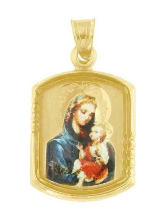 Eforo Pendant Kids Talisman with the Virgin Mary made of Gold 14K PA11100163