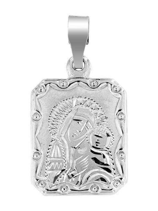Eforo Pendant Kids Talisman with the Virgin Mary made of White Gold 14K PA11200003