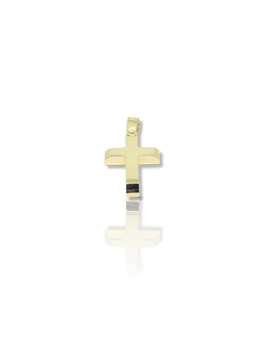 Mentzos White Gold Cross 18K