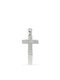 Mentzos White Gold Cross 14K