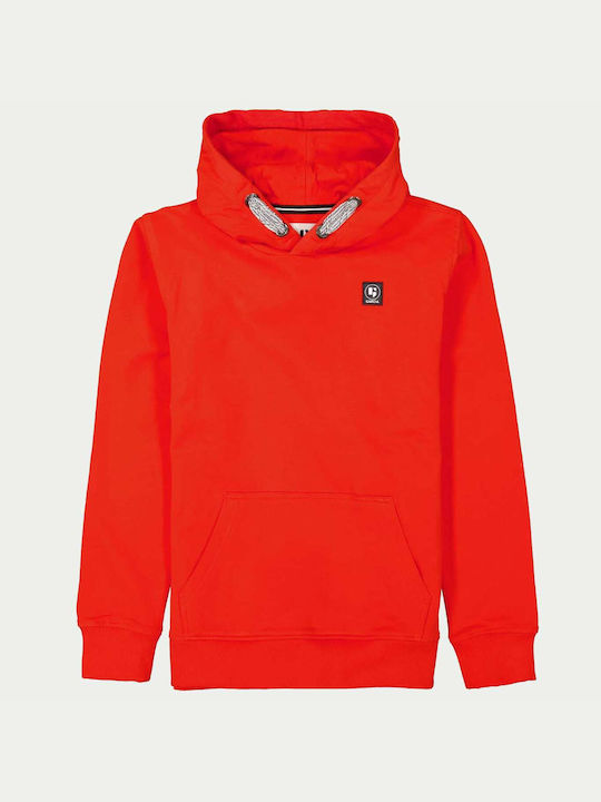 Garcia Jeans Kids Sweatshirt with Hood and Pocket Red