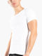 Men's Short Sleeve Undershirts White 2Pack