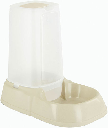 Stefanplast Automatic Bowl with Container Food & Water for Dog 1.5lt in Beige Color