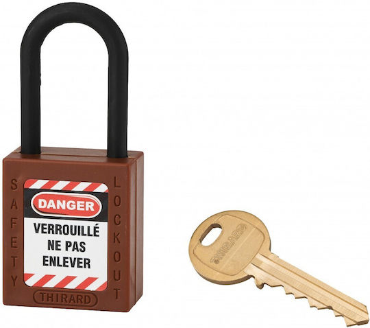Thirard Plastic Padlock Lengthened with Key 38mm 1pcs