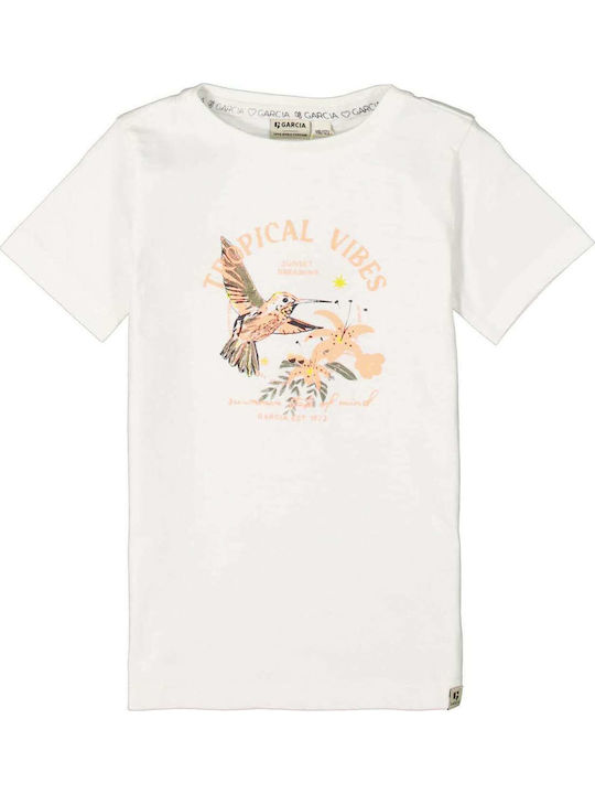 Garcia Jeans Παιδικό T-shirt Λευκό