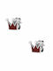 Amor Amor Kids Earrings Studs Crowns made of Silver