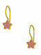 Amor Amor Gold Plated Kids Earrings Pendants Stars made of Silver