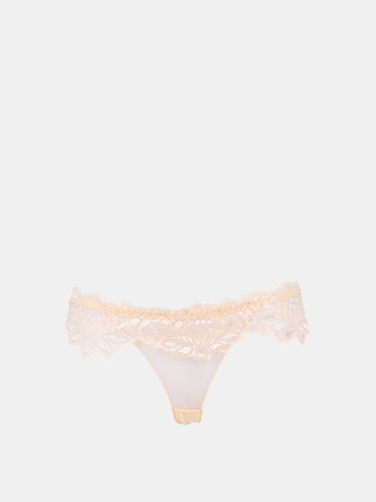 Damen Zeichenfolge mit Spitze Rosa