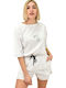 Potre Women's Set with Shorts White