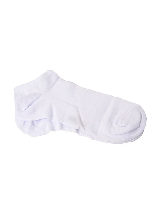 Potre Men's Solid Color Socks White