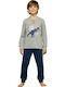 Noidinotte Kinder Schlafanzug Winterlich Gray