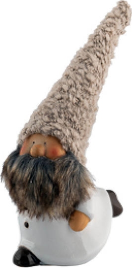 Zen Collection Christmas Ceramic Figure Elf Beige Length 9cm