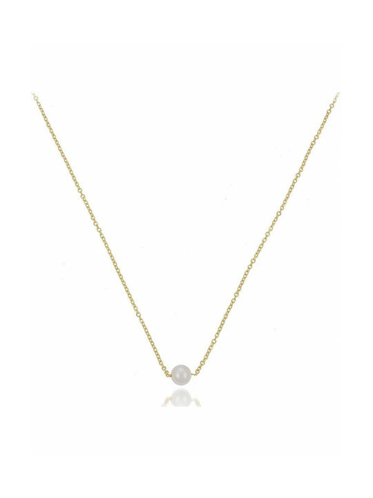 Paraxenies Necklace from Gold 14K with Pearls