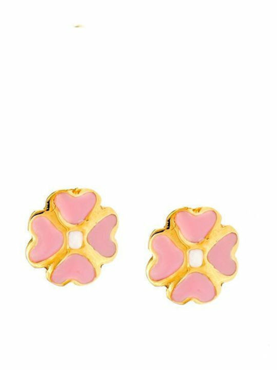 Paraxenies Gold Plated Kids Earrings Studs made of Silver