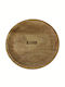 Karni Wooden Serving Platter Natural Color 30x30x3.5cm