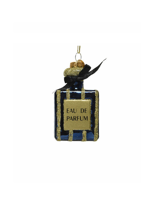 Hängendes Ornament Flasche Glas Blau 5.1x2.3cm